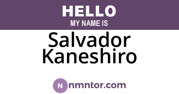Salvador Kaneshiro