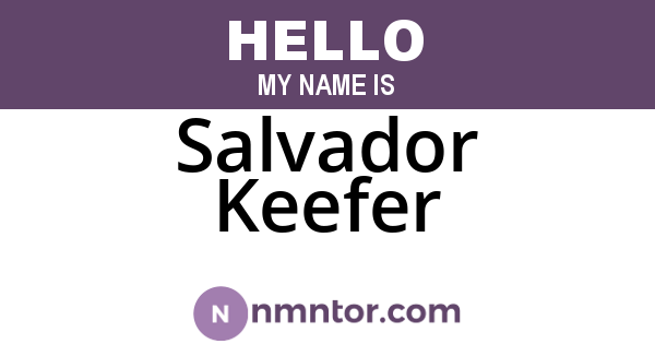 Salvador Keefer