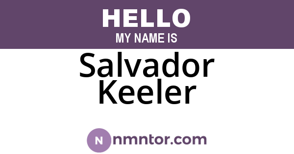 Salvador Keeler