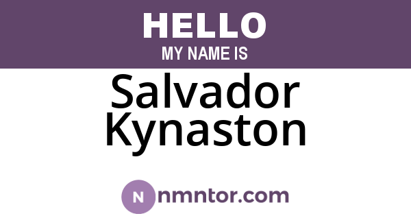 Salvador Kynaston