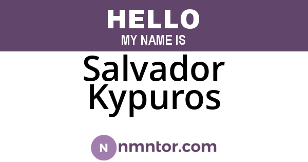 Salvador Kypuros