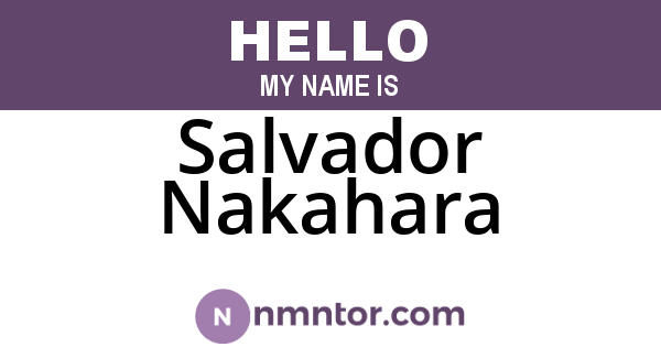 Salvador Nakahara