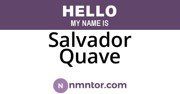 Salvador Quave