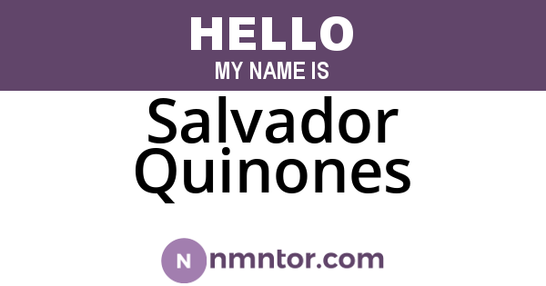 Salvador Quinones