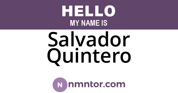 Salvador Quintero