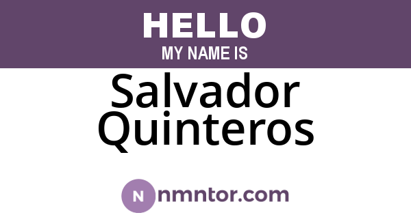Salvador Quinteros