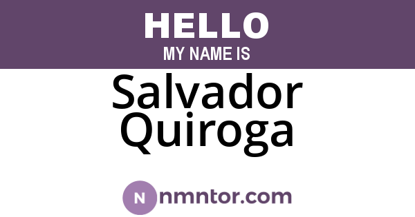 Salvador Quiroga