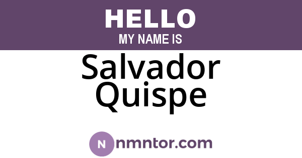 Salvador Quispe