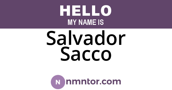 Salvador Sacco