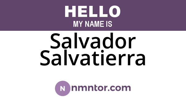 Salvador Salvatierra
