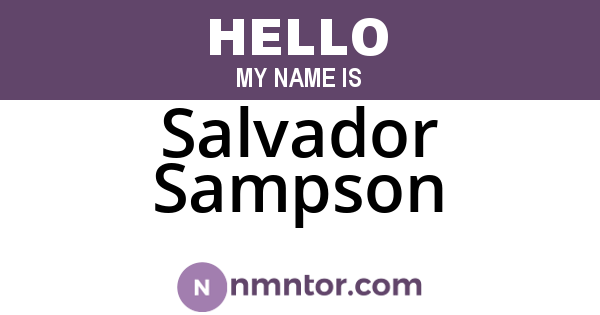Salvador Sampson