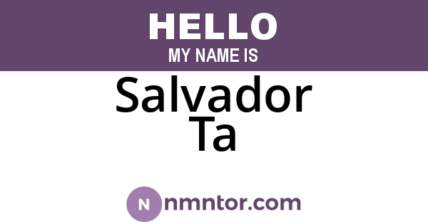 Salvador Ta