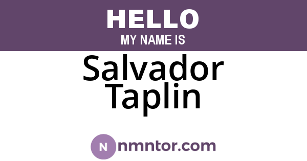 Salvador Taplin
