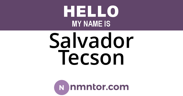 Salvador Tecson