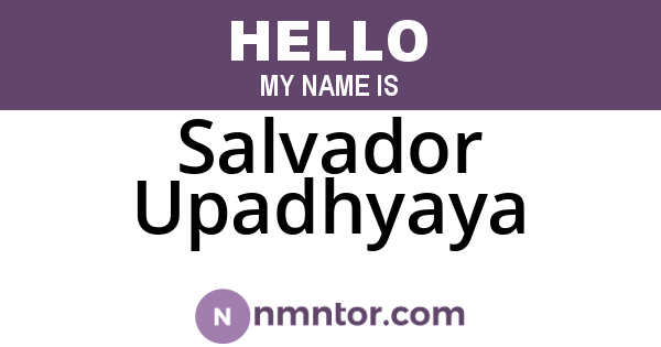 Salvador Upadhyaya