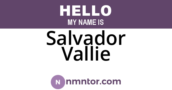 Salvador Vallie