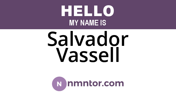 Salvador Vassell