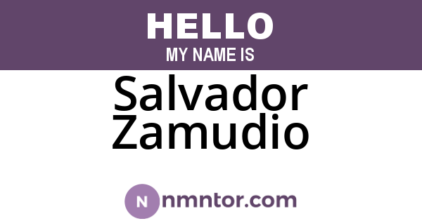Salvador Zamudio