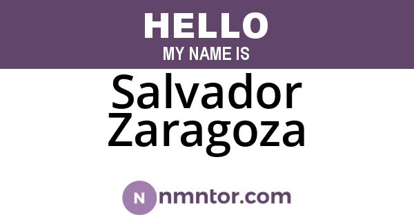 Salvador Zaragoza