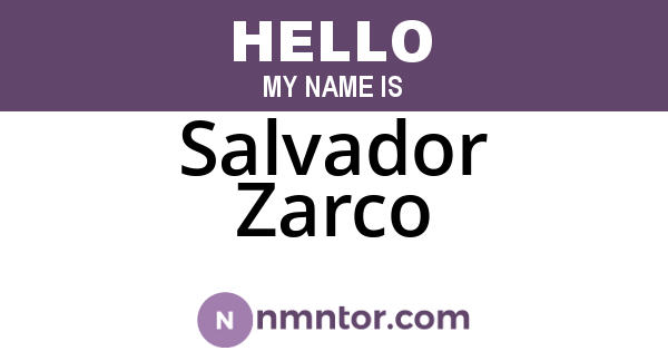 Salvador Zarco