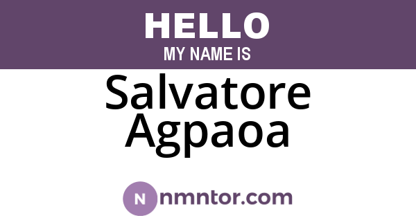 Salvatore Agpaoa