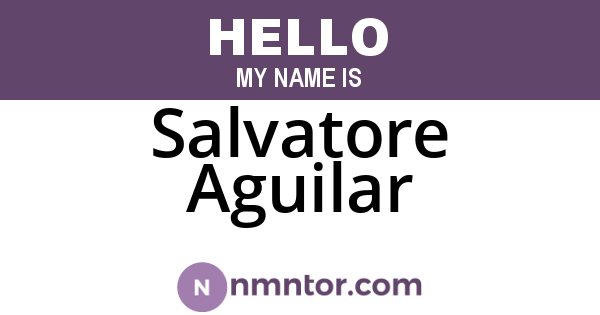 Salvatore Aguilar
