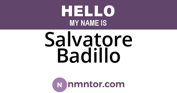 Salvatore Badillo