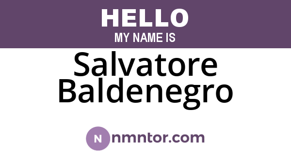 Salvatore Baldenegro