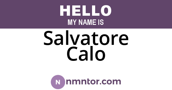 Salvatore Calo