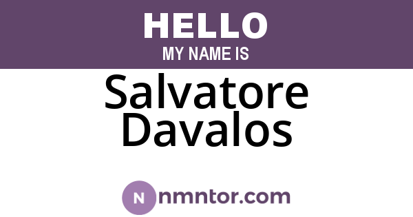 Salvatore Davalos