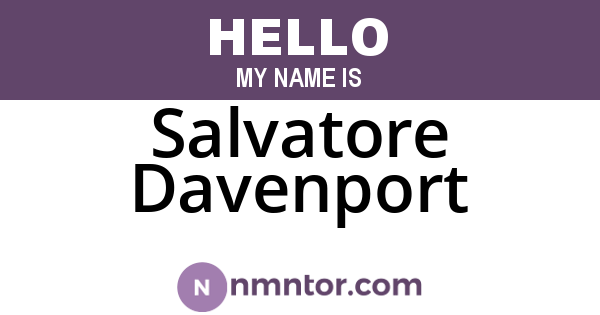 Salvatore Davenport