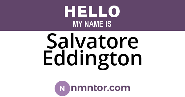 Salvatore Eddington