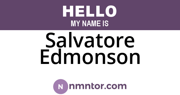 Salvatore Edmonson