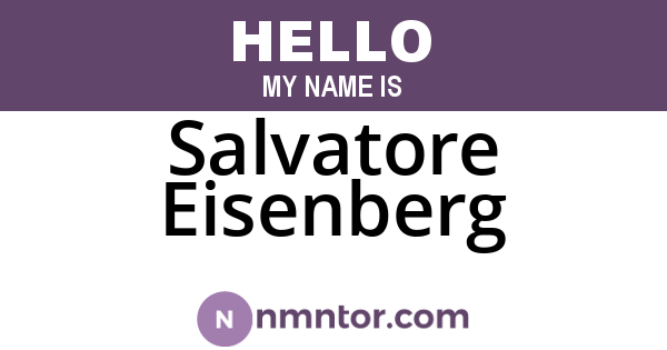 Salvatore Eisenberg