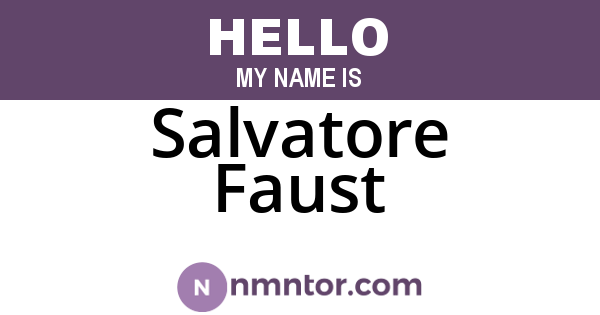 Salvatore Faust