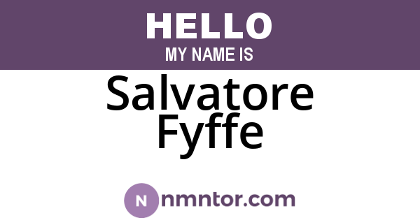 Salvatore Fyffe