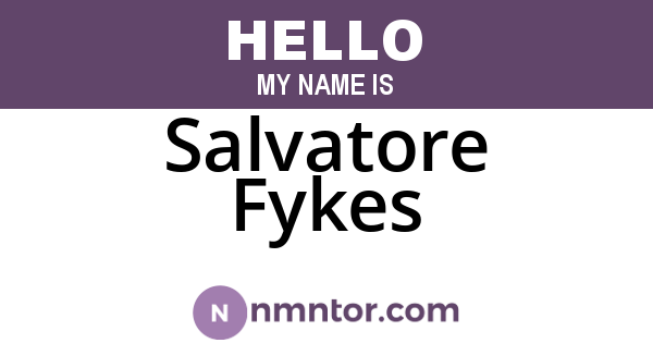 Salvatore Fykes