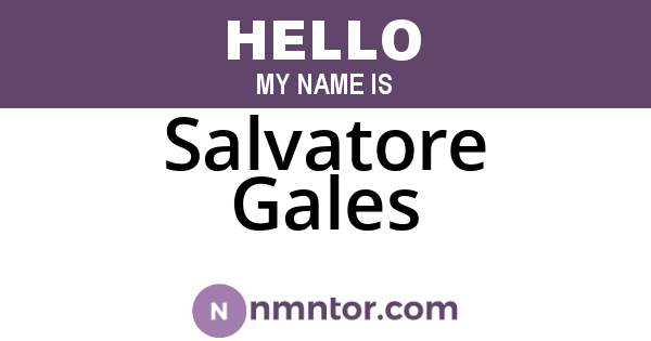 Salvatore Gales