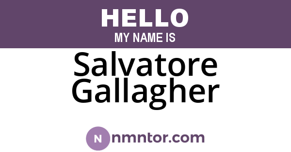 Salvatore Gallagher