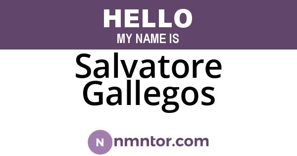Salvatore Gallegos