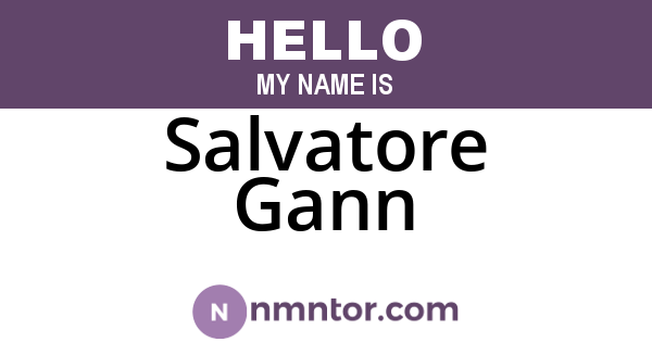 Salvatore Gann