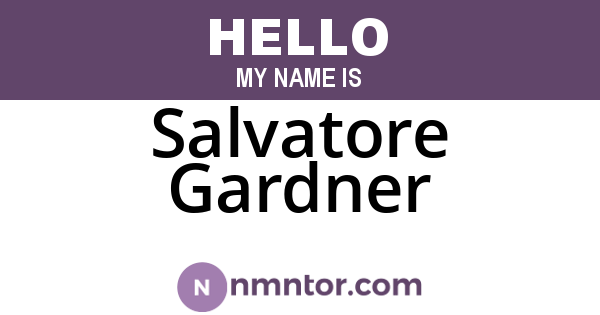 Salvatore Gardner