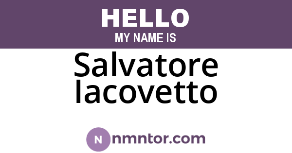 Salvatore Iacovetto