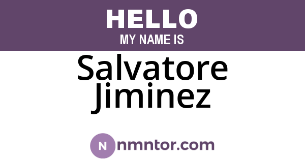 Salvatore Jiminez