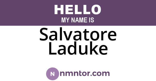 Salvatore Laduke