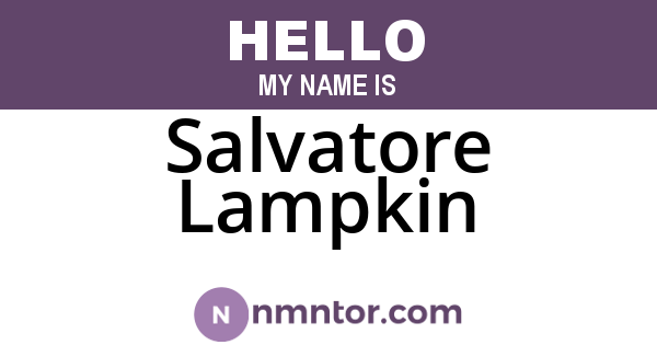 Salvatore Lampkin