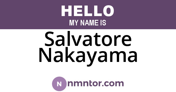 Salvatore Nakayama