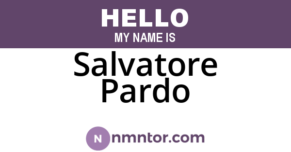 Salvatore Pardo