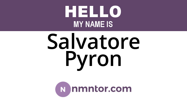 Salvatore Pyron