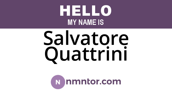 Salvatore Quattrini